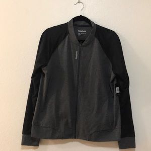 Reebok Black and Gray Track Jacket
